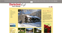 Desktop Screenshot of oberlechnerhof.com